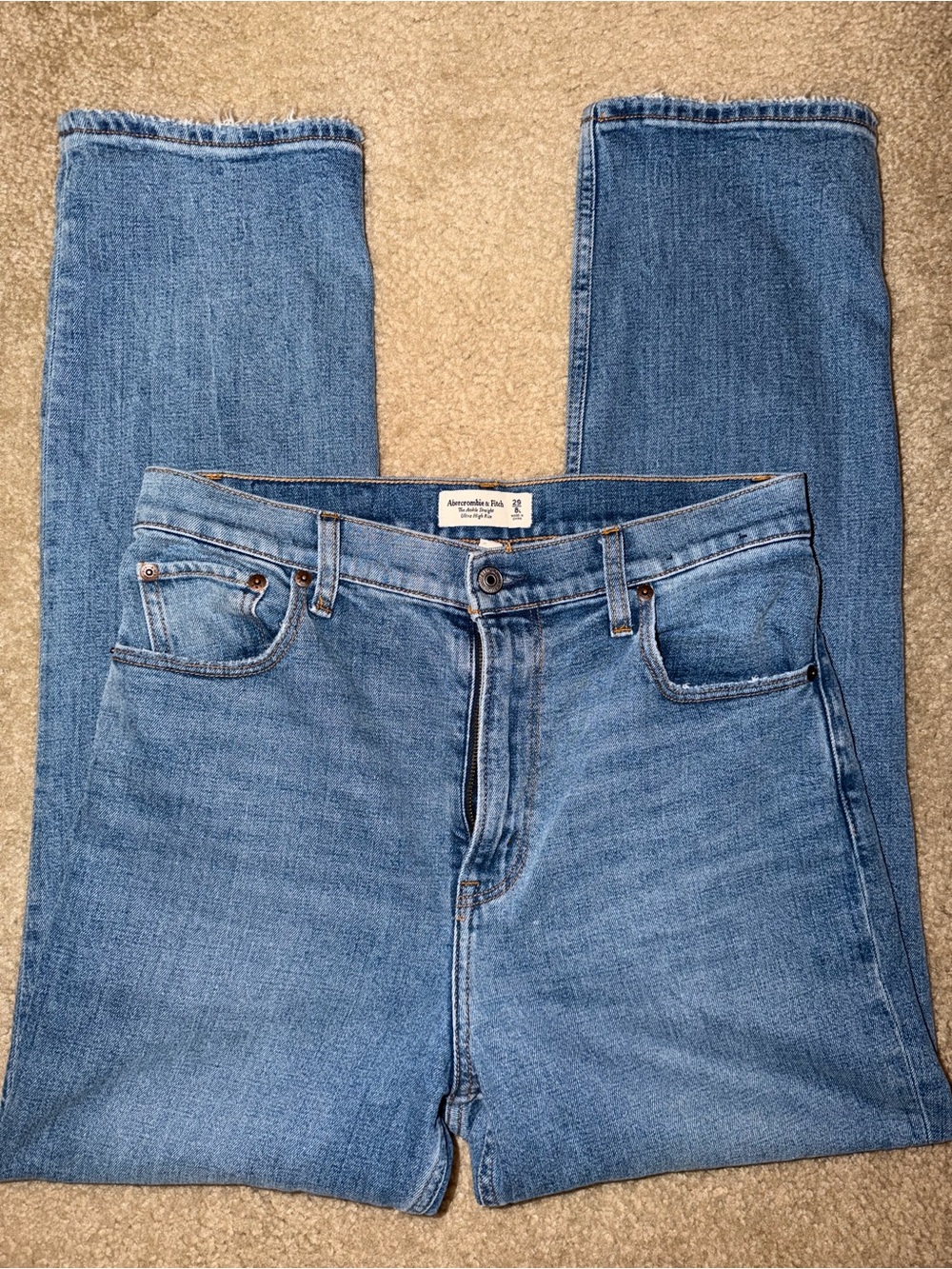 Abercrombie & Fitch Women’s Light Blue Straight Jeans